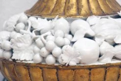 Vintage Italian White Ceramic Gold Finish Table Lamps 12 Vintage Italian White Ceramic Gold Finish Table Lamps -OGT Sale Store l201694 05