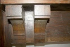 Antique Traditional Oak Or Chestnut Oversized Mantel -OGT Sale Store l201890 05