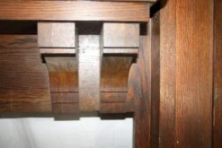 Antique Traditional Oak Or Chestnut Oversized Mantel -OGT Sale Store l201890 07