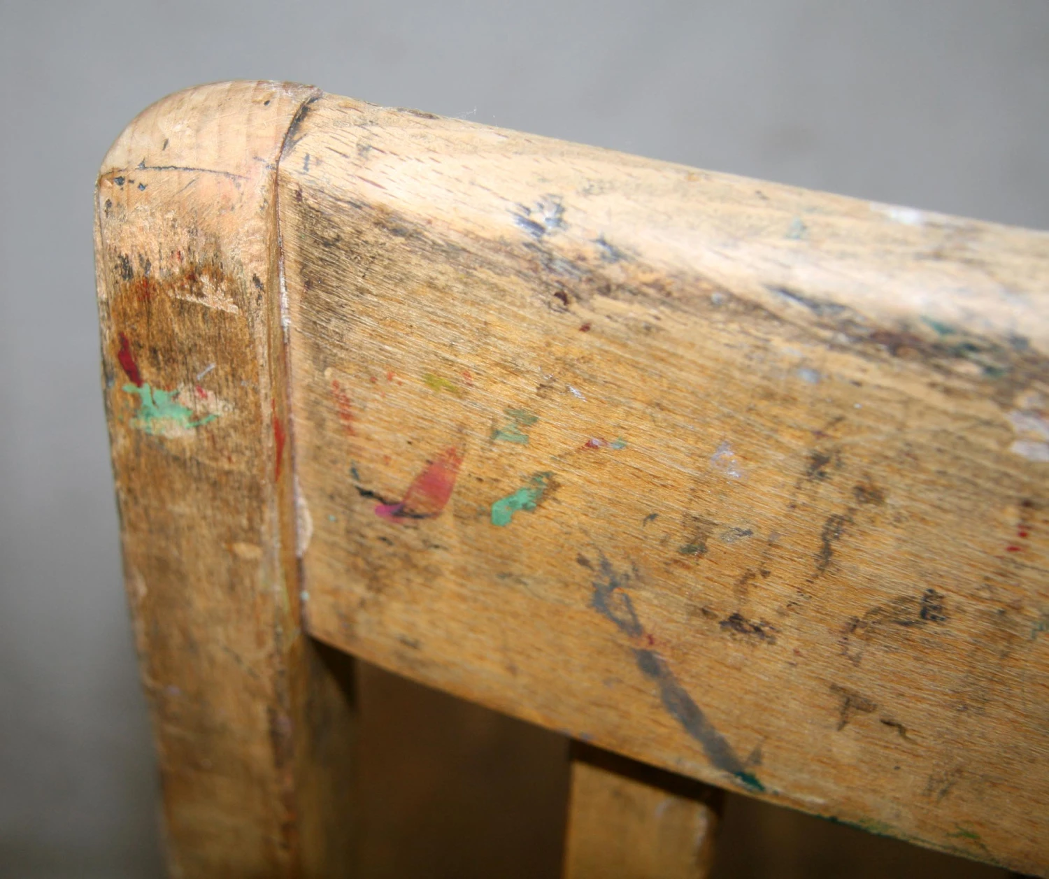 Vintage Oak Slatted Office Chair 9 Vintage Oak Slatted Office Chair - Image 7