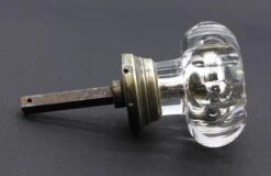 Antique Metal Bullet Clear Glass 2.5 In. Entry Door Knob 10 Antique Metal Bullet Clear Glass 2.5 In. Entry Door Knob -OGT Sale Store l202308 04