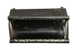Vintage Hand Painted Black Floral Metal Magazine Holder 11 Vintage Hand Painted Black Floral Metal Magazine Holder -OGT Sale Store l203285 04