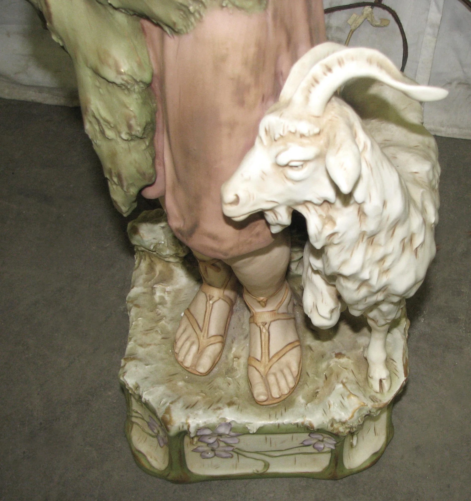 Vintage Shepherd Statue Table Lamp 6 Vintage Shepherd Statue Table Lamp - Image 4