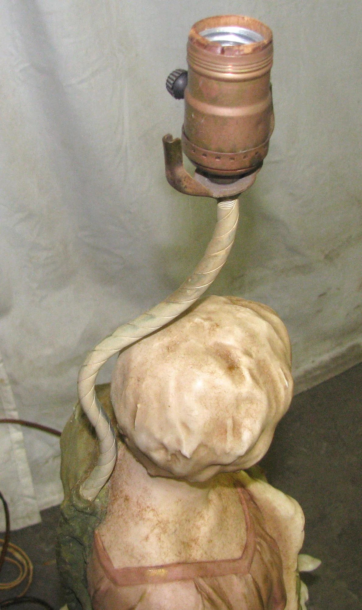 Vintage Shepherd Statue Table Lamp 13 Vintage Shepherd Statue Table Lamp - Image 11