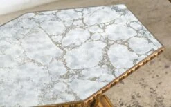 Pair Of Italian Mirror Topped Wood Side Tables 15 Pair Of Italian Mirror Topped Wood Side Tables -OGT Sale Store l203908m 05