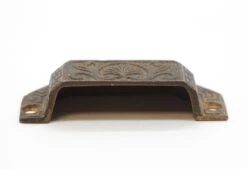 Antique 3 In. Victorian Greek Key Bronze Bin Pull -OGT Sale Store l204098 04