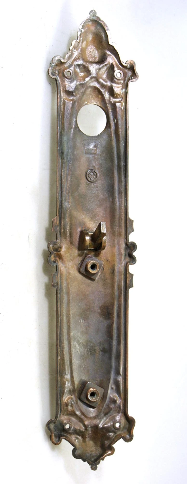 Antique French Yale 17.625 In. Cast Bronze Door Pull 6 Antique French Yale 17.625 In. Cast Bronze Door Pull - Image 4