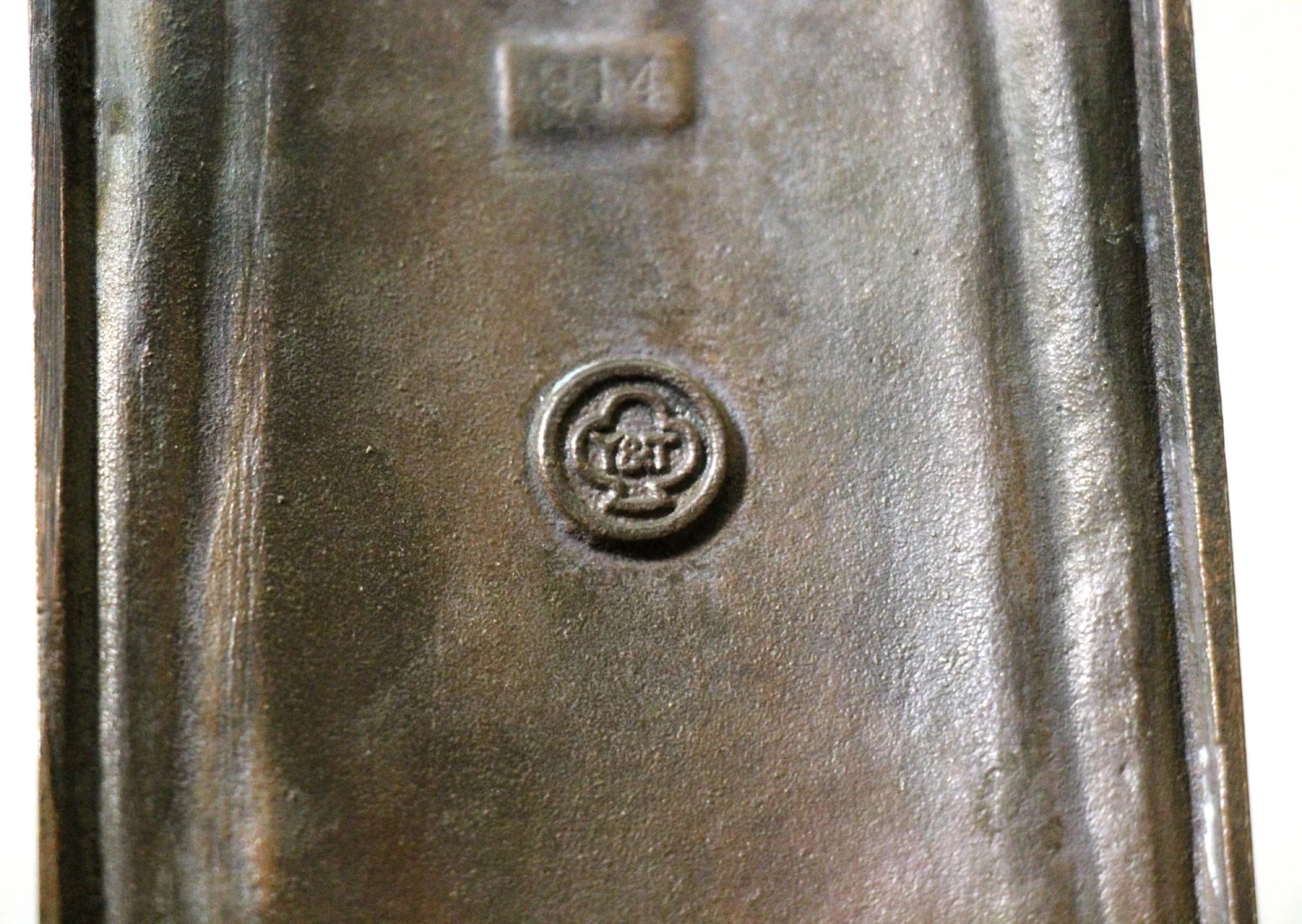 Antique French Yale 17.625 In. Cast Bronze Door Pull 7 Antique French Yale 17.625 In. Cast Bronze Door Pull - Image 5