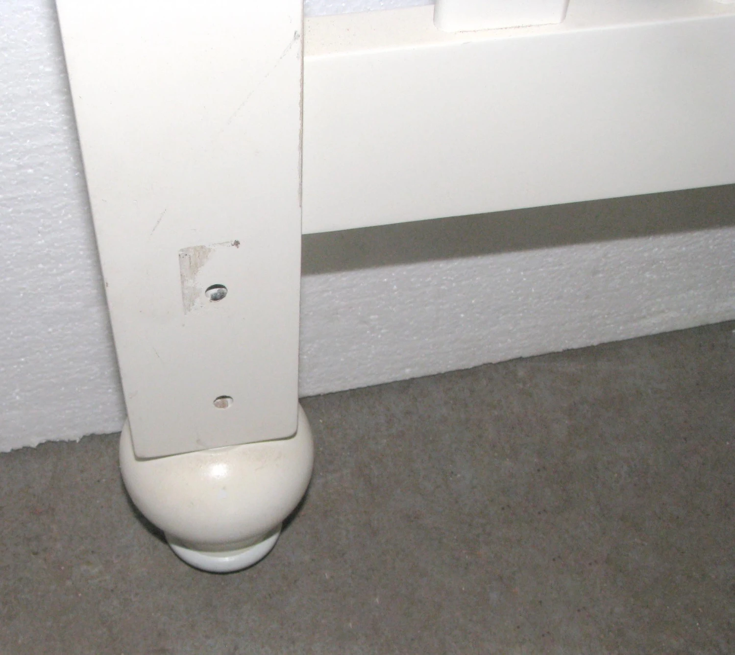 Vintage Arched White Queen Headboard Set 14 Vintage Arched White Queen Headboard Set - Image 12