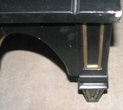 Vintage Black & Gold Gothic Square End Table 15 Vintage Black & Gold Gothic Square End Table -OGT Sale Store l205426 04