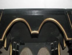 Vintage Black & Gold Gothic Square End Table 20 Vintage Black & Gold Gothic Square End Table -OGT Sale Store l205426 09