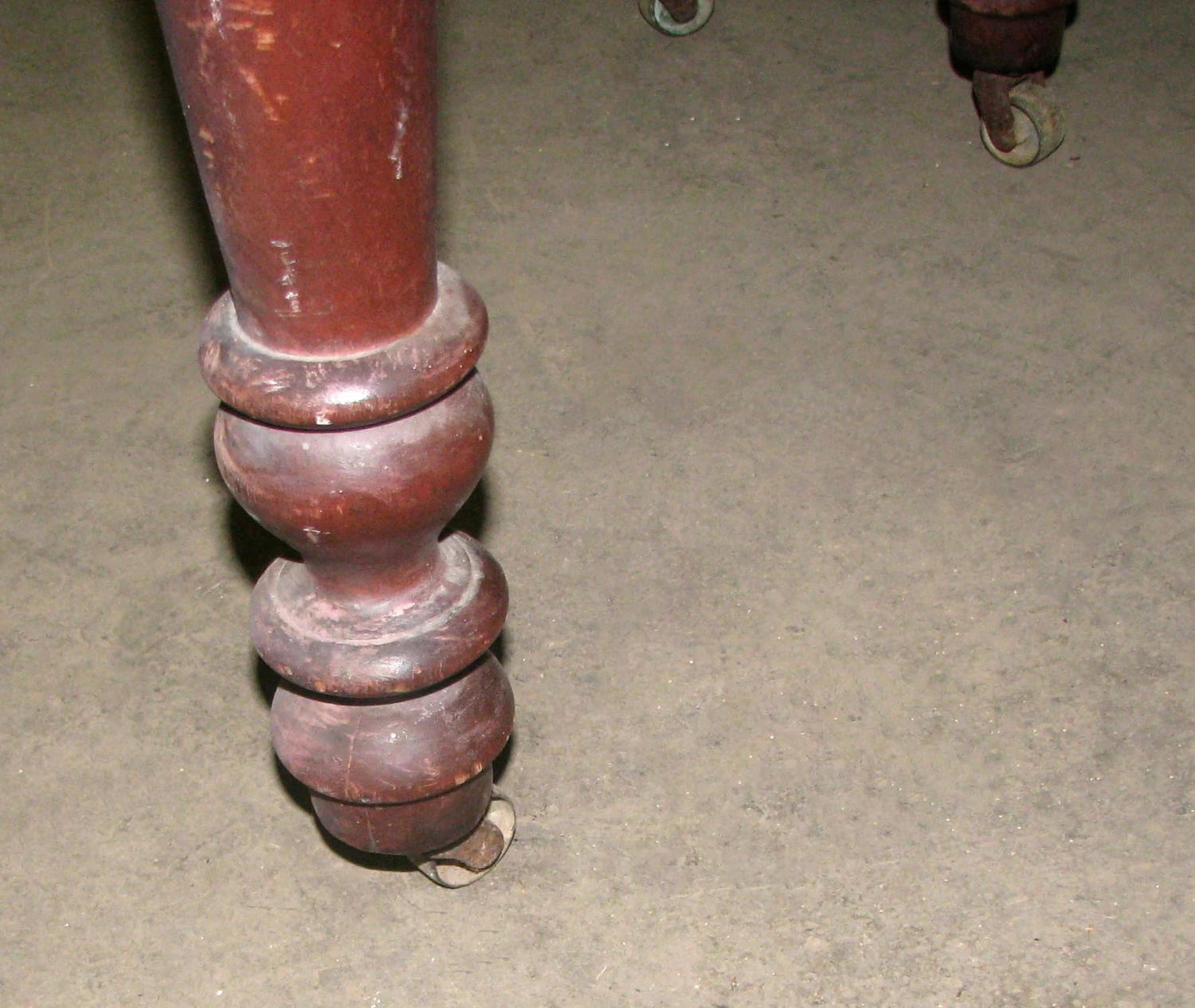 Antique Traditional Drop Leaf Table On Wheels 9 Antique Traditional Drop Leaf Table On Wheels - Image 7