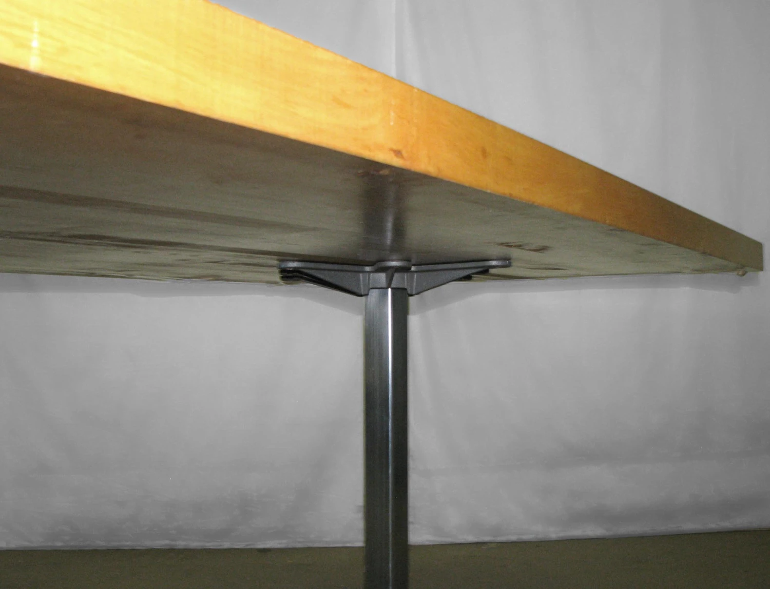 Maple Butcher Block Top Table With Modern Steel Legs 8 Maple Butcher Block Top Table With Modern Steel Legs - Image 6