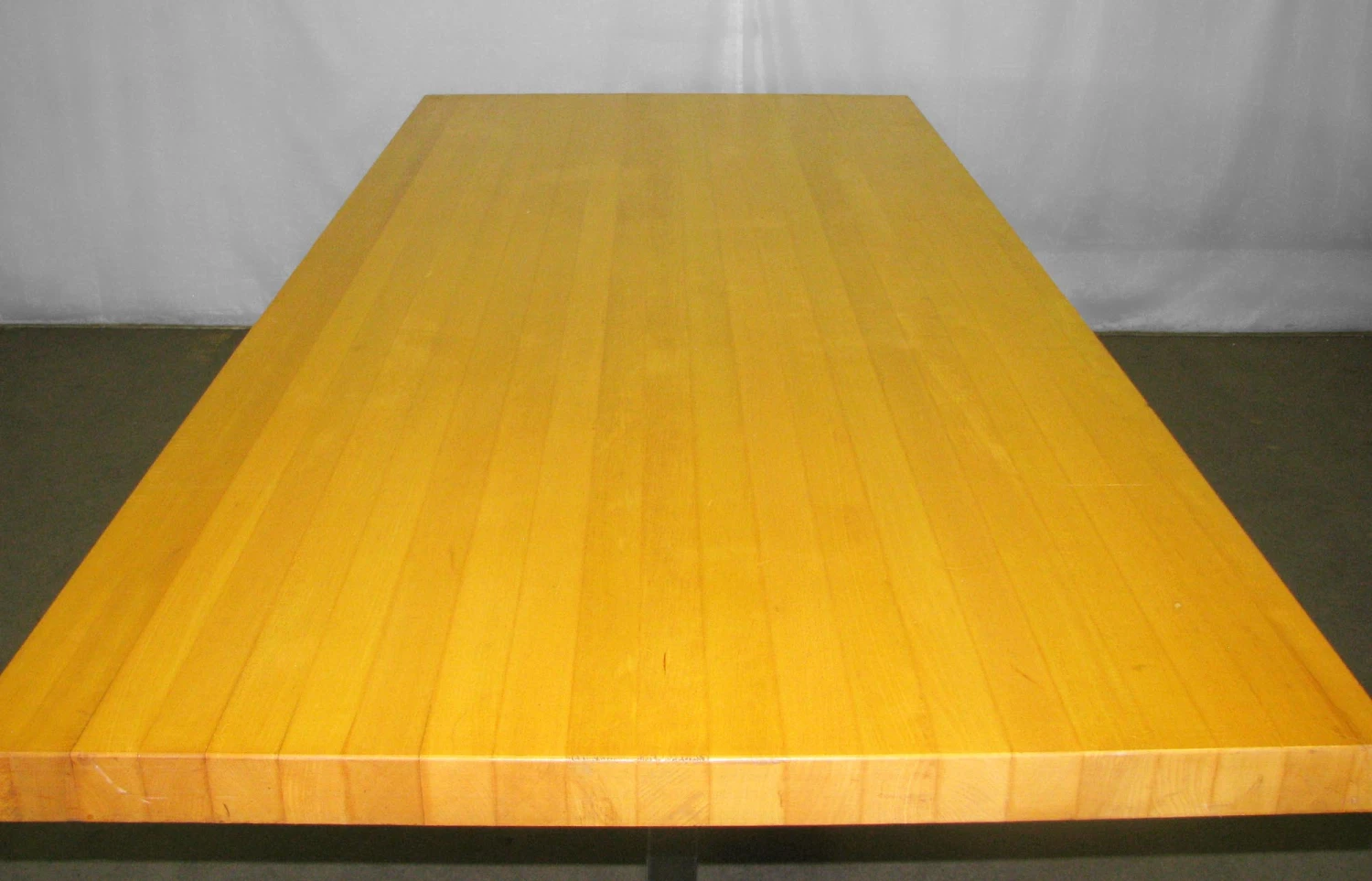 Maple Butcher Block Top Table With Modern Steel Legs 16 Maple Butcher Block Top Table With Modern Steel Legs - Image 14