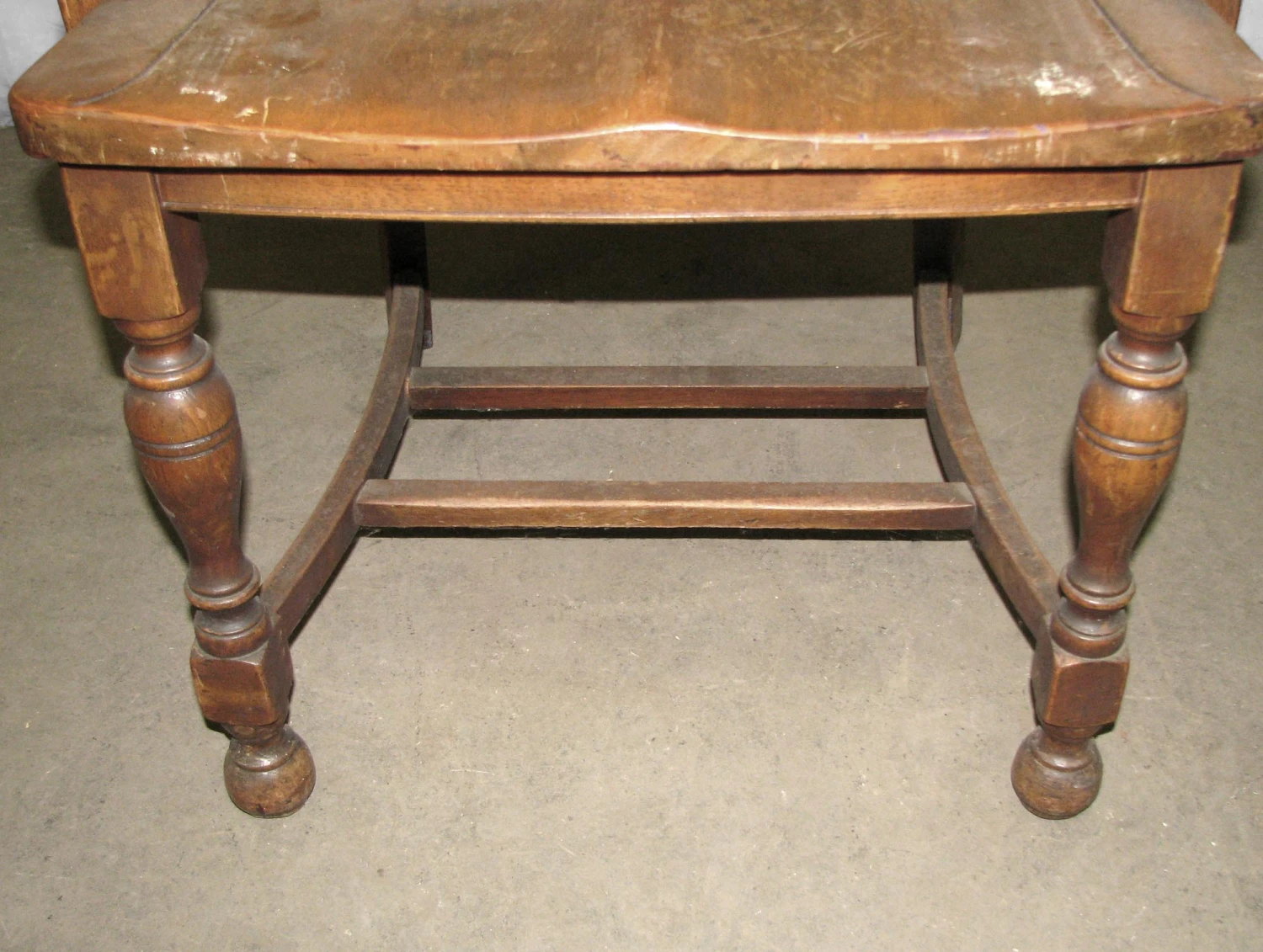 Vintage Fan Back Wood Bankers Arm Chair 8 Vintage Fan Back Wood Bankers Arm Chair - Image 6