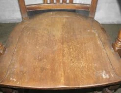 Vintage Fan Back Wood Bankers Arm Chair 24 Vintage Fan Back Wood Bankers Arm Chair -OGT Sale Store l205464 11