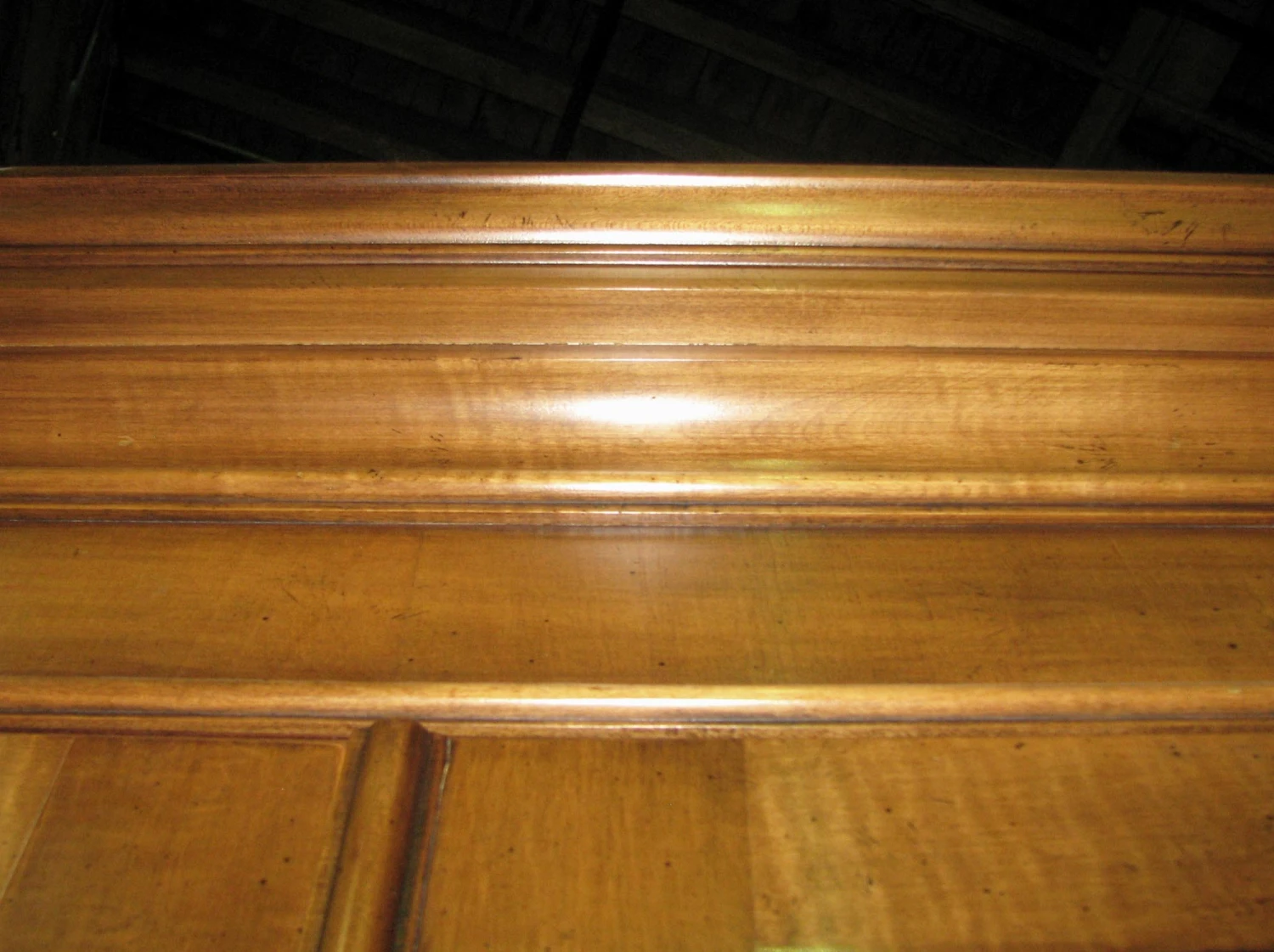 Antique Carved Solid Maple China Closet 18 Antique Carved Solid Maple China Closet - Image 16