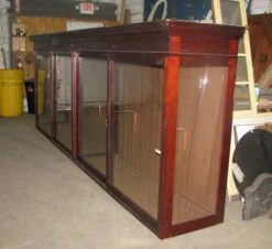 Reclaimed Vintage 14.5 Ft. X 8 Ft. Violin Mahogany Display Cabinet 30 Reclaimed Vintage 14.5 Ft. X 8 Ft. Violin Mahogany Display Cabinet -OGT Sale Store l205528 13