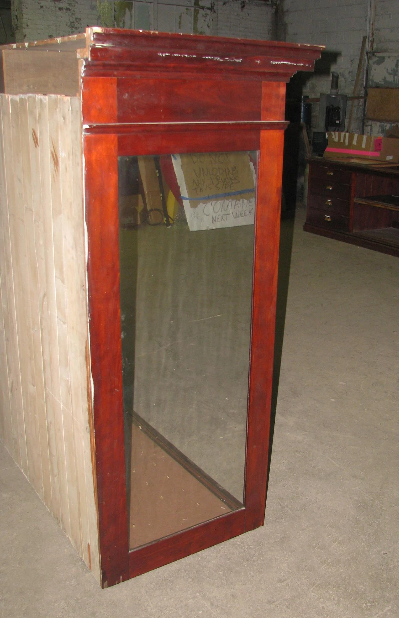 Reclaimed Vintage 14.5 Ft. X 8 Ft. Violin Mahogany Display Cabinet 17 Reclaimed Vintage 14.5 Ft. X 8 Ft. Violin Mahogany Display Cabinet - Image 15