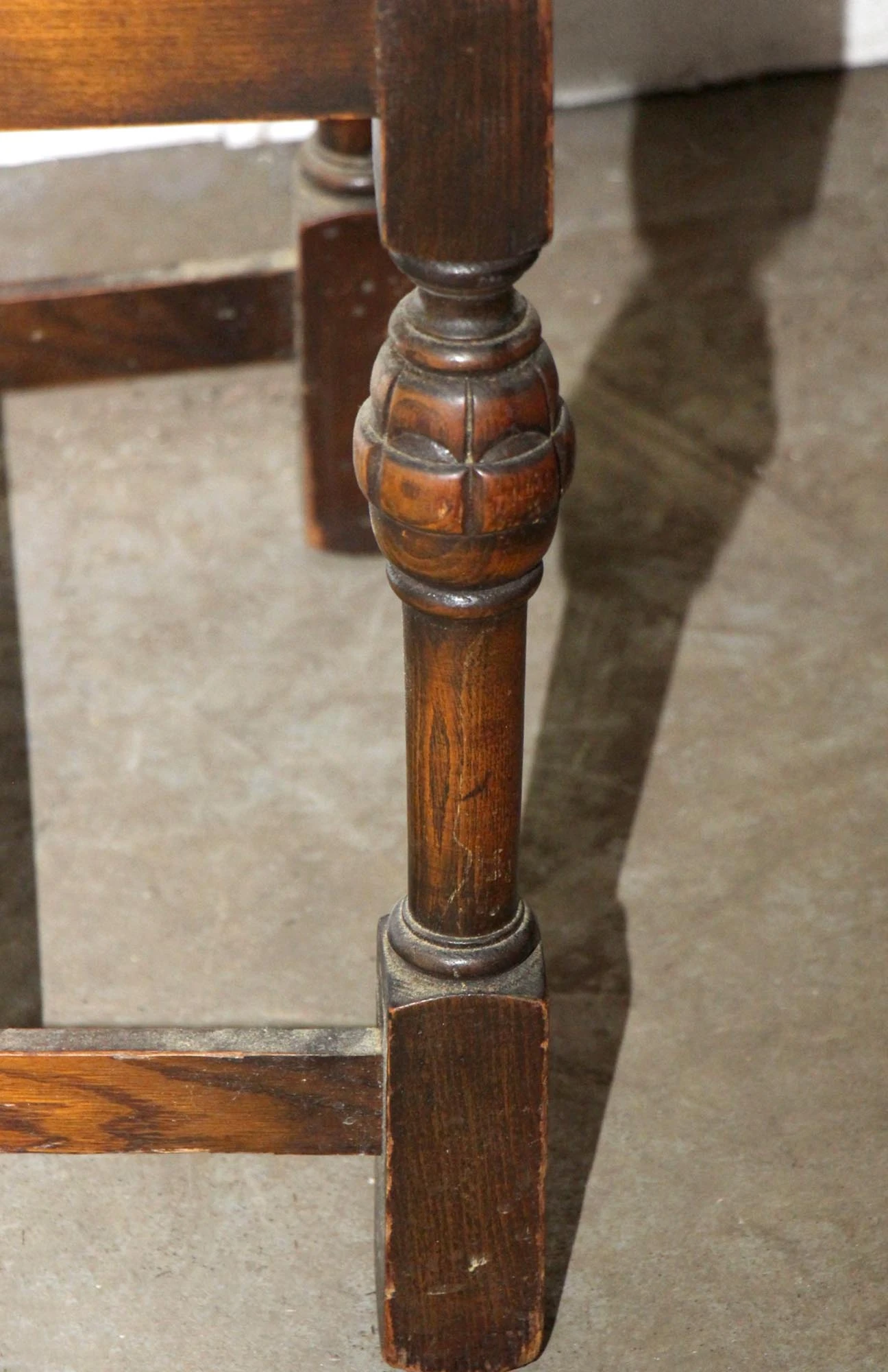 Antique Depression Era Oak Wooden Chair 7 Antique Depression Era Oak Wooden Chair - Image 5