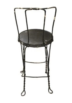 Vintage Black Ice Cream Parlor Chair -OGT Sale Store l206576 04