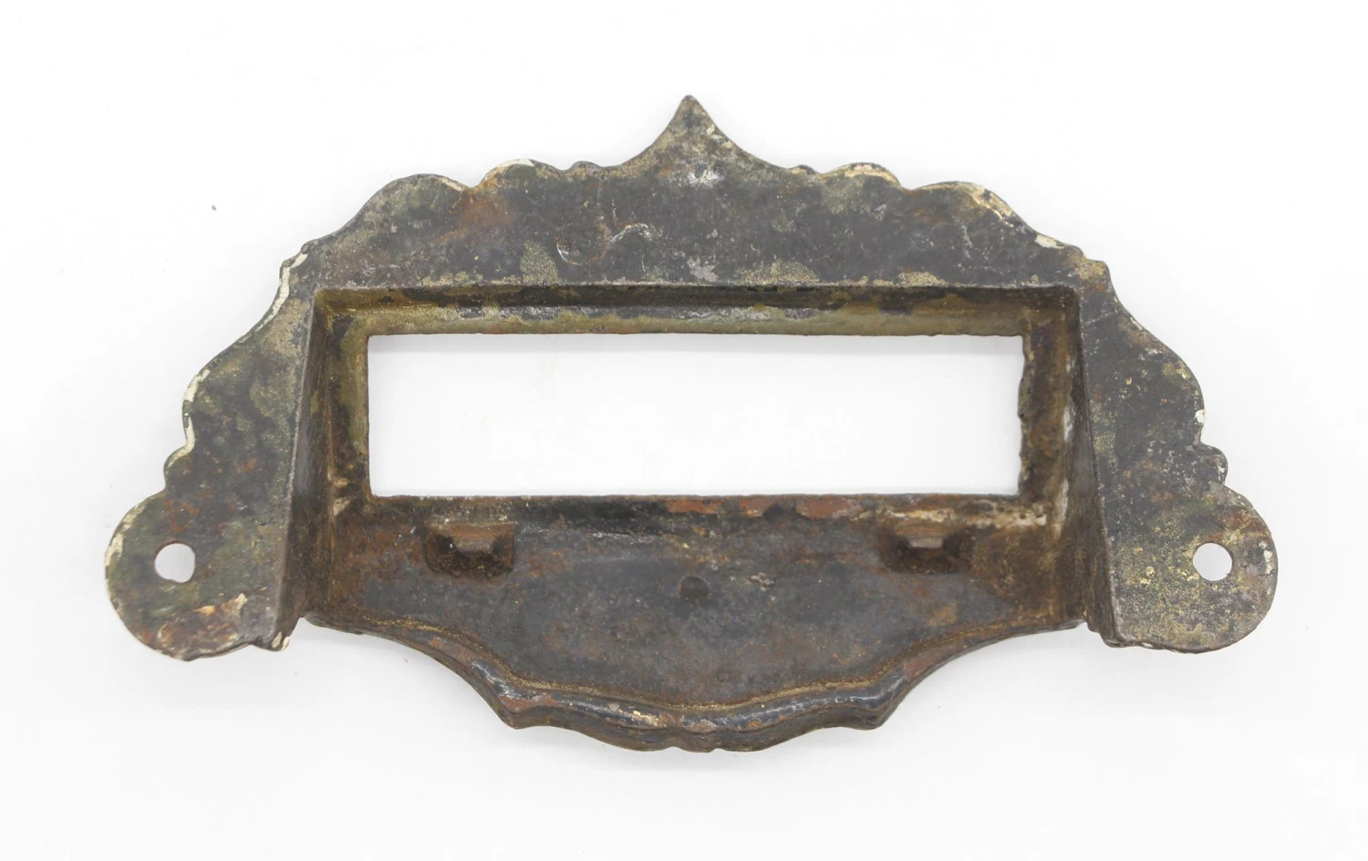 Antique Victorian Bronze Over Cast Iron Apothecary Bin Pull 7 Antique Victorian Bronze Over Cast Iron Apothecary Bin Pull - Image 5