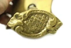 Antique French Brass Oval Passage Door Knob Set 10 Antique French Brass Oval Passage Door Knob Set -OGT Sale Store l207530 04