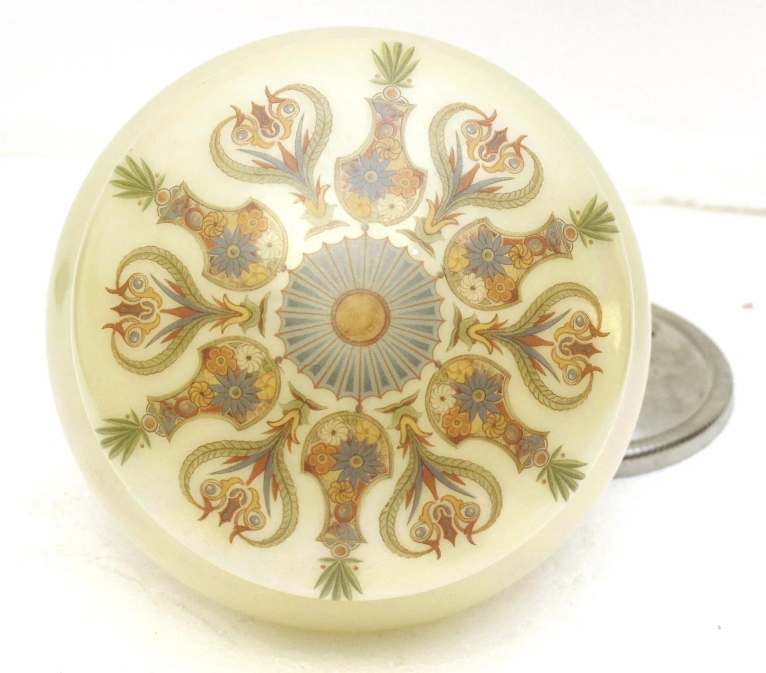 Hand Painted Globe With Iridescent Finish 6 Hand Painted Globe With Iridescent Finish - Image 4