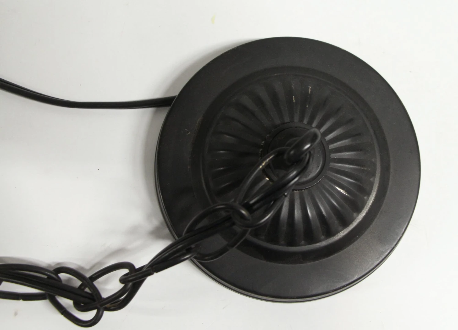 1910s Fluted 11.75 In. Milk Glass Pendant Light 9 1910s Fluted 11.75 In. Milk Glass Pendant Light - Image 7