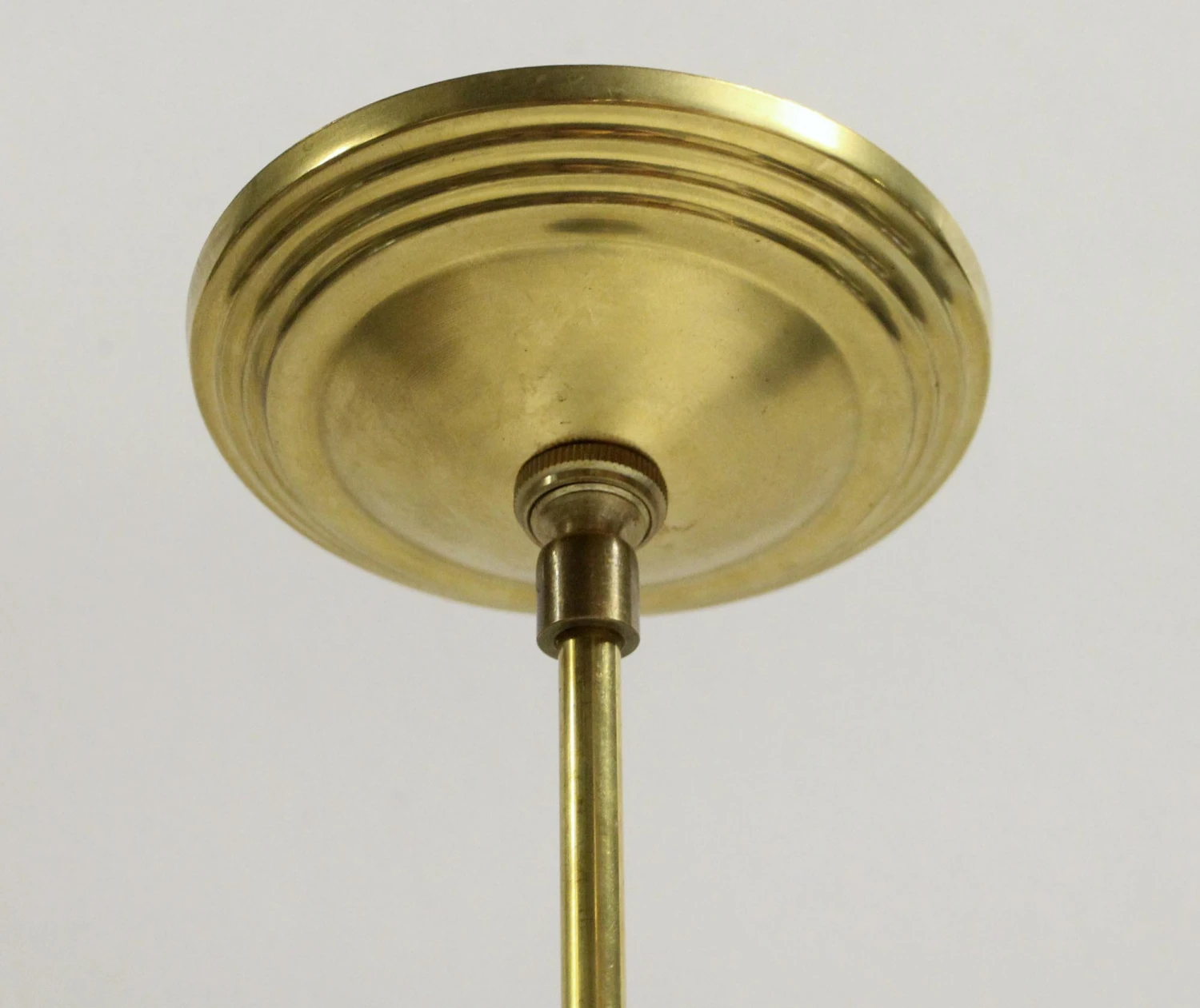 1910s Fluted 11.75 In. Milk Glass Pendant Light 13 1910s Fluted 11.75 In. Milk Glass Pendant Light - Image 11