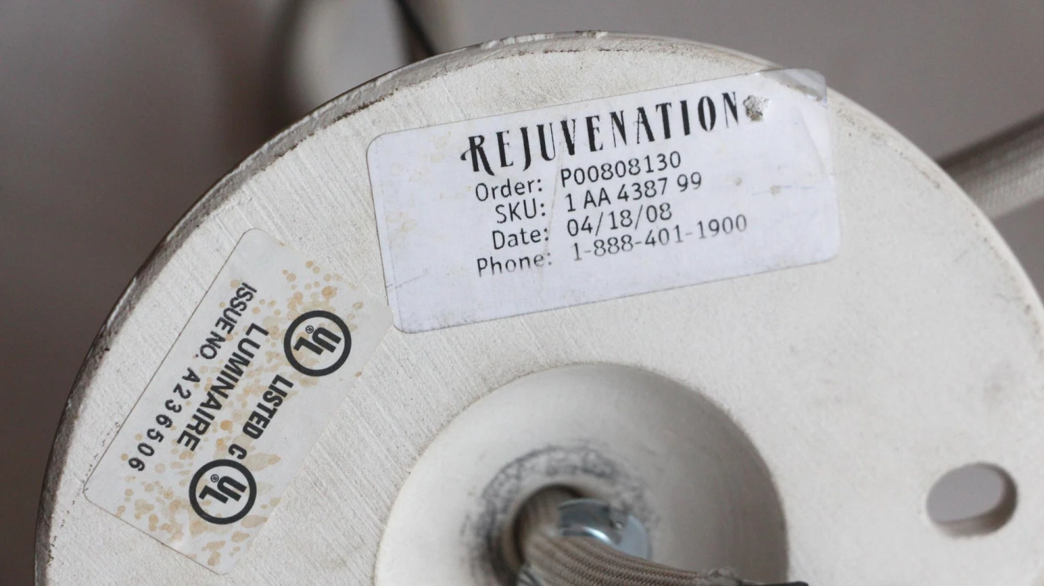 Antique White Milk Glass 7.25 In. Pendant Light 8 Antique White Milk Glass 7.25 In. Pendant Light - Image 6