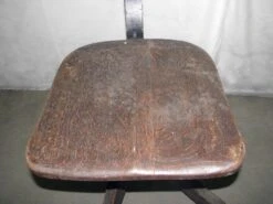 Antique Dark Tone Oak Rolling Office Chair 17 Antique Dark Tone Oak Rolling Office Chair -OGT Sale Store l207952 04