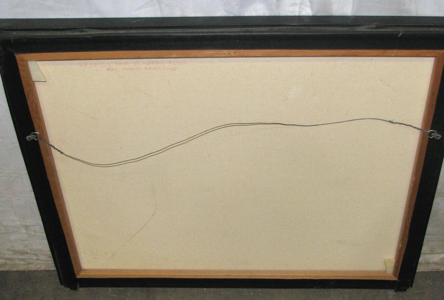 Vintage Gold Frame Spider On Web Painting 7 Vintage Gold Frame Spider On Web Painting - Image 5