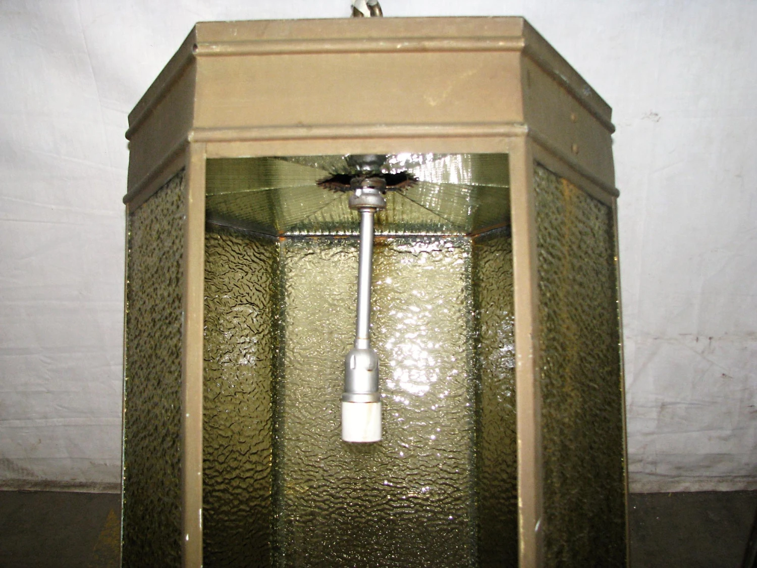 Vintage Traditional Amber Glass Ceiling Lantern 8 Vintage Traditional Amber Glass Ceiling Lantern - Image 6