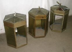 Vintage Traditional Amber Glass Ceiling Lantern 22 Vintage Traditional Amber Glass Ceiling Lantern -OGT Sale Store l208060 10