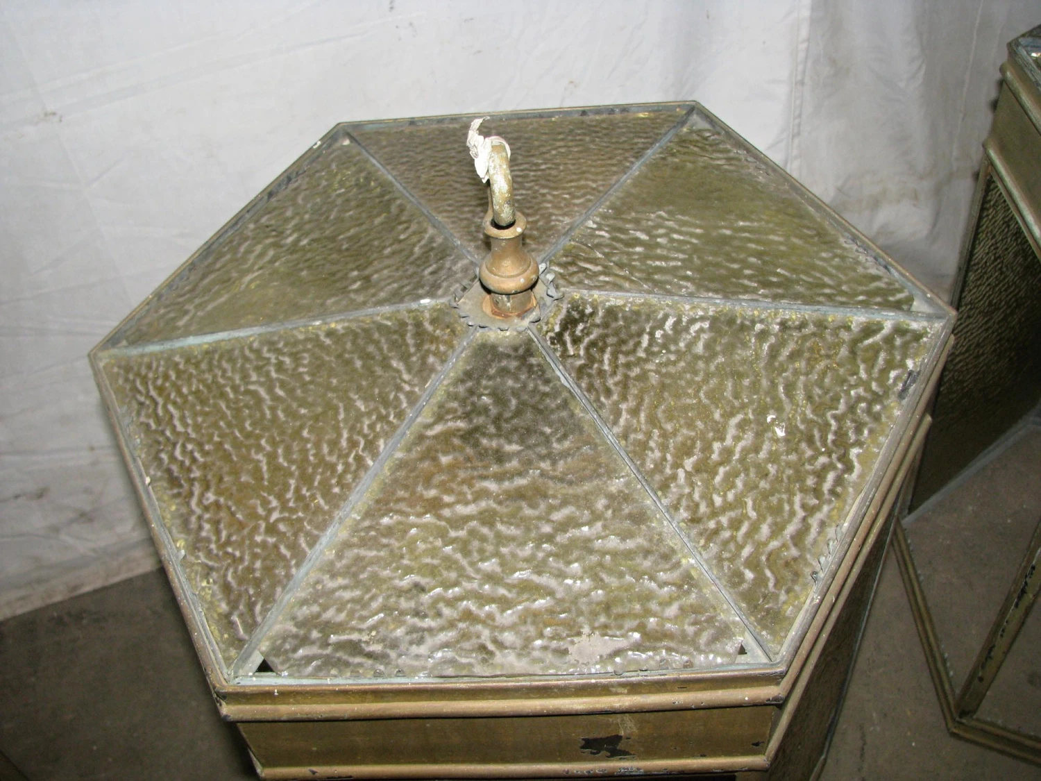 Vintage Traditional Amber Glass Ceiling Lantern 13 Vintage Traditional Amber Glass Ceiling Lantern - Image 11