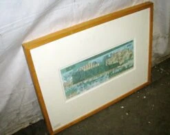 Vintage Floral Money College Framed Print