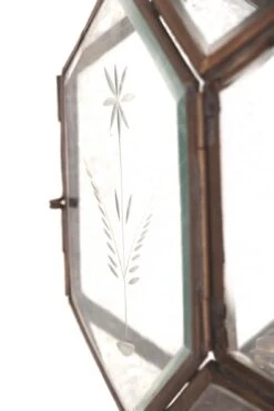 Antique Victorian Etched Glass Carriage Lantern -OGT Sale Store l210219 07