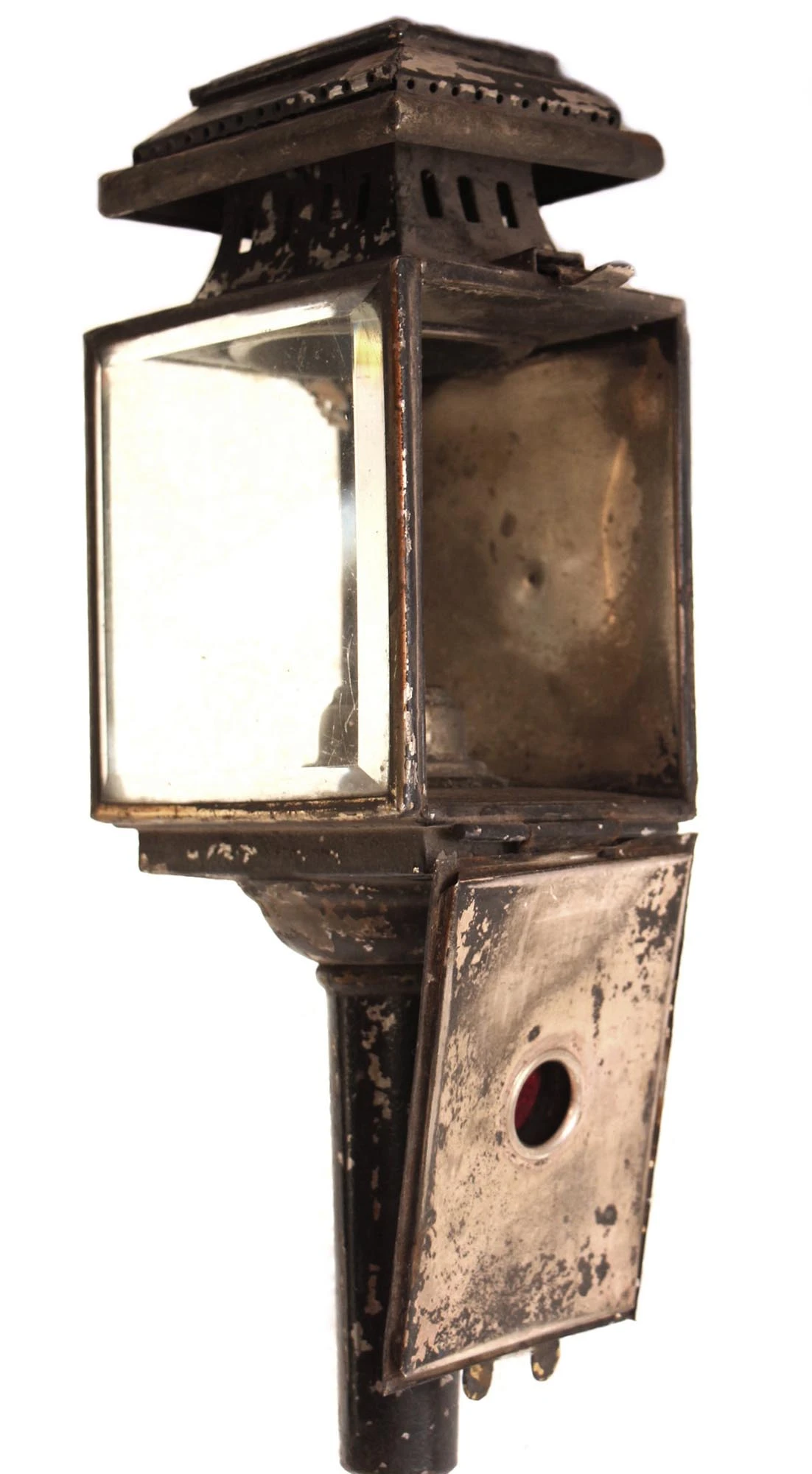 Original Glass & Ruby Jewels Carriage Lantern 8 Original Glass & Ruby Jewels Carriage Lantern - Image 6