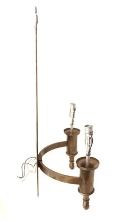 Pair Of Tall Ecclesiastical Brass 2 Arm Wall Sconces 10 Pair Of Tall Ecclesiastical Brass 2 Arm Wall Sconces -OGT Sale Store l211511 04