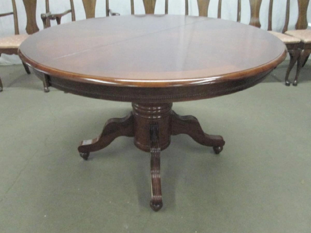 Traditional Four Foot Dining Table With Leaf & Chairs 13 Traditional Four Foot Dining Table With Leaf & Chairs - Image 11