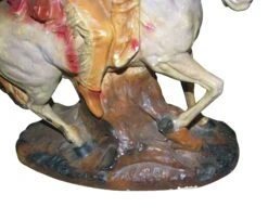 Vintage Indian Riding Horse Ceramic Statue -OGT Sale Store l211815 05