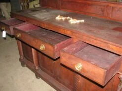 1850s Antique Federal Mahogany Side Bar Cabinet -OGT Sale Store l211848 05