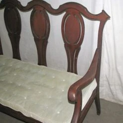 Victorian Three Seat Wooden Bench With Claw Feet 16 Victorian Three Seat Wooden Bench With Claw Feet -OGT Sale Store l211909 05