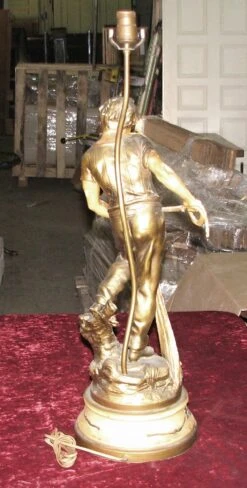 Vintage Golden Young Fisherman Table Lamp 21 Vintage Golden Young Fisherman Table Lamp -OGT Sale Store l211959 10