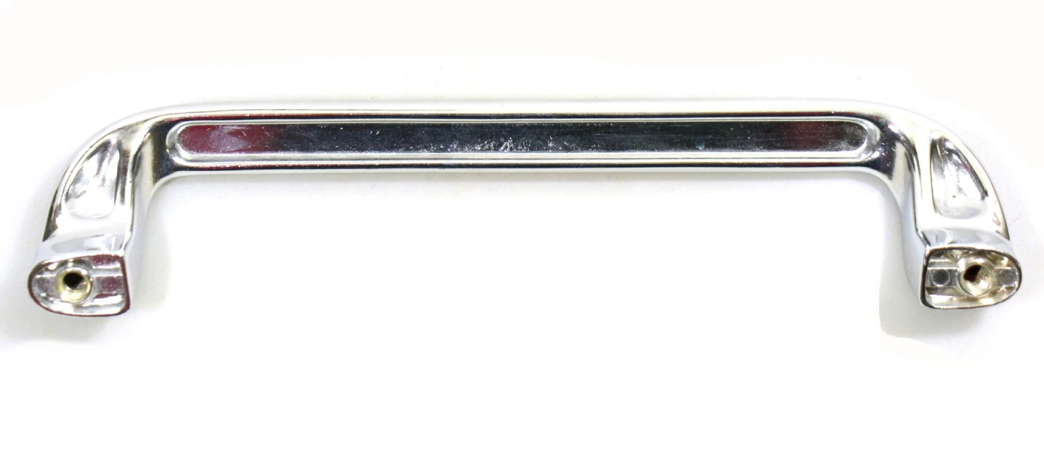 Mid Century 10.75 In. Chrome Over Brass Bridge Pull 7 Mid Century 10.75 In. Chrome Over Brass Bridge Pull - Image 5