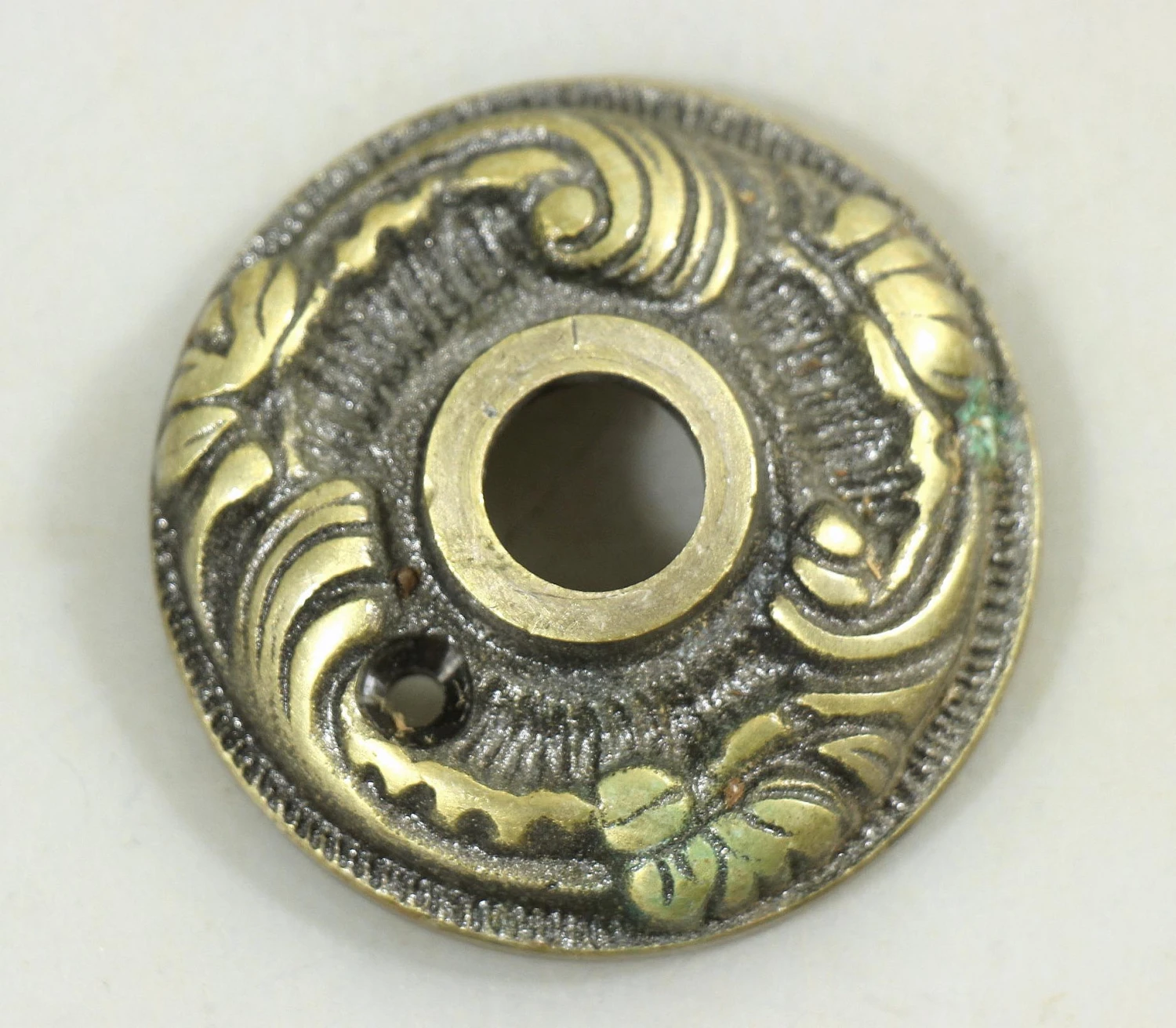 Ornate Cast Brass French Door Lever Set 7 Ornate Cast Brass French Door Lever Set - Image 5