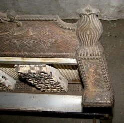 Antique Cast Iron Kozze Fireplace Heating Element -OGT Sale Store l213063 05