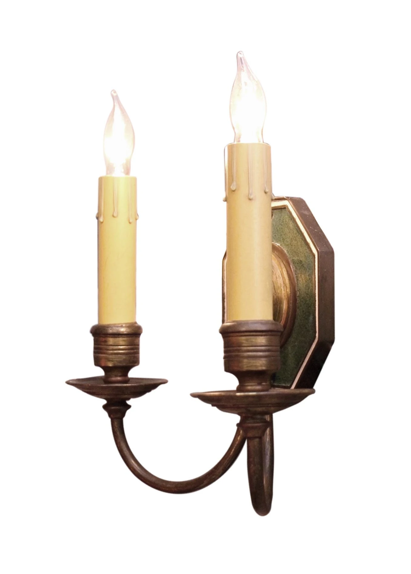 Pair Of Rare Antique Caldwell Victorian Figural Wall Sconces 8 Pair Of Rare Antique Caldwell Victorian Figural Wall Sconces - Image 6