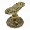 Art Nouveau Bronze Door Lever With Rosette